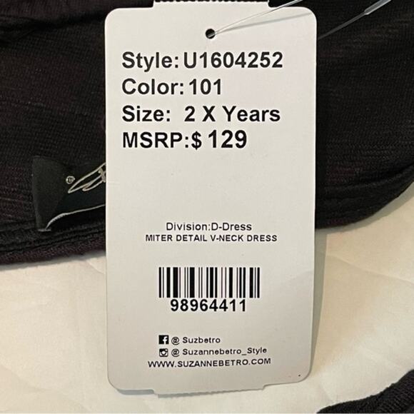 Suzanne Beto Black Ruffled Lace Boho Hippie Whimsigoth Dress NWT Size 2X - Picture 11 of 15